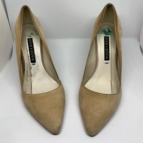 Alice + Olivia Shoes - Alice & Olivia tan sided shoes size -38.5